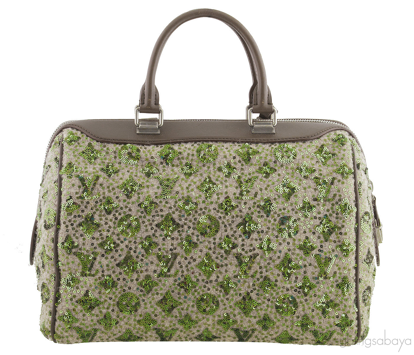 Sequin Monogram Speedy Bag