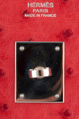 Birkin 30 Rouge VIF Ostrich PHW