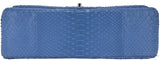 Classic Jumbo Blue Python Flap Bag