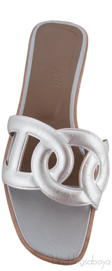 Omaha Silver Sandals