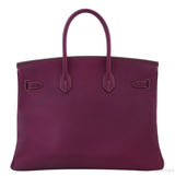 Birkin 35 Bi-color Tosca Epsom PHW