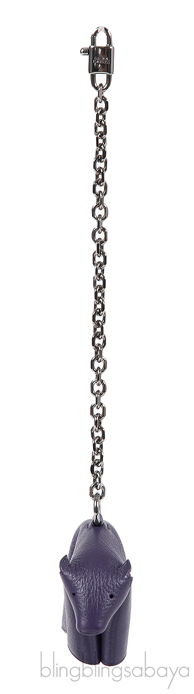 Loewe Bear Purple Leather Charm