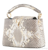 Capucines Gold Python Mini