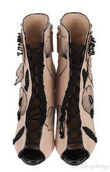 Coline Suede Floral Boots