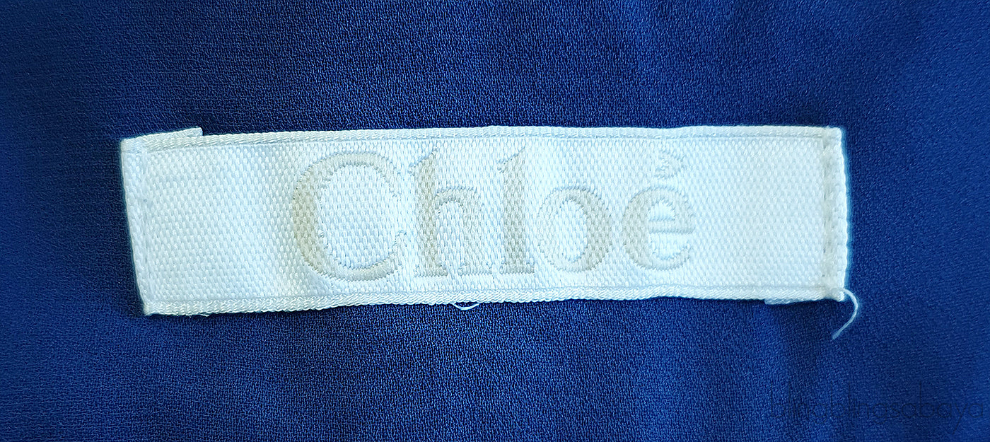 Cyan Blue Printed Trouser