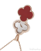 Van Cleef & Arpels Secret  Pendant Watch Carnelian Necklace