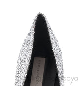 Silver Glitter Ballerina Flats