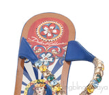 Bejeweled Flat Leather Thong