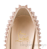 Lady Peep Toe Spikes Nude Heels