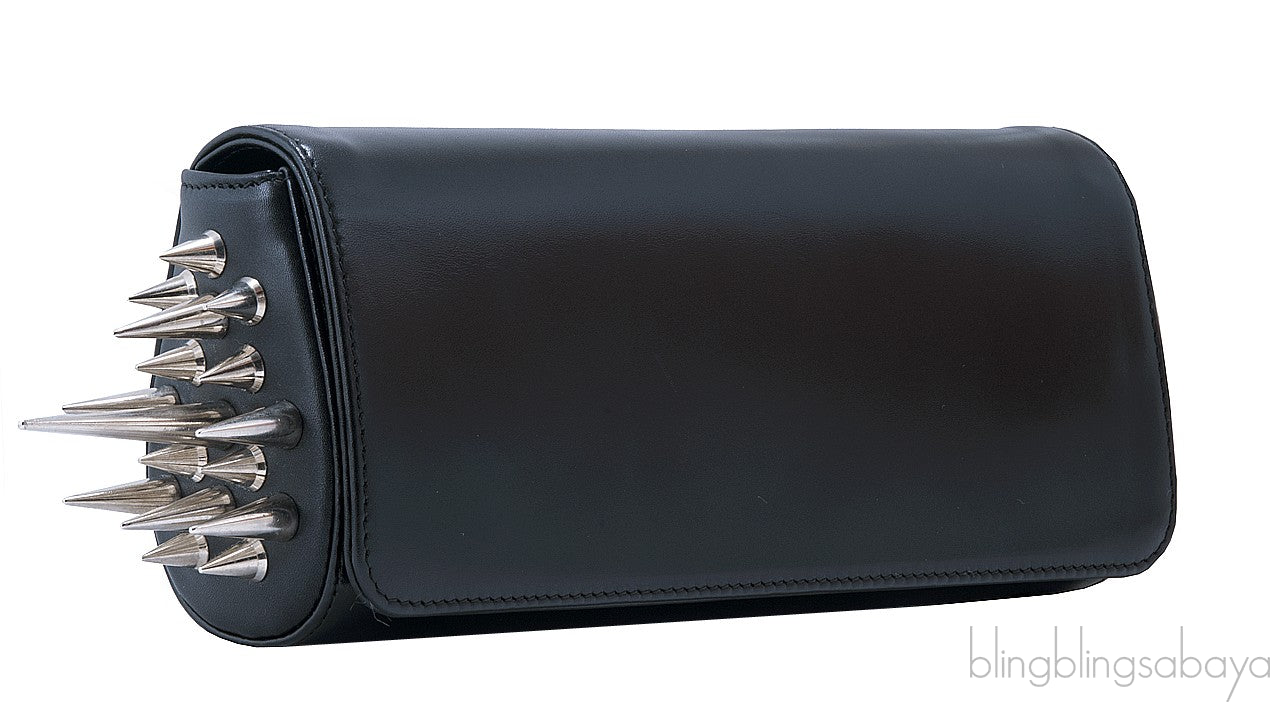 Marquise Spike Calf Saddle Clutch