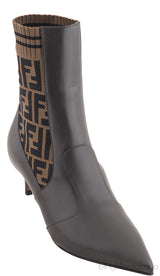 Rockoko Logo-Jacquard Ankle Boots