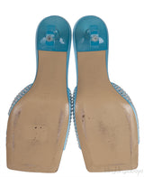 Ocean Blue Crystal Embellished Star Mules