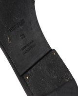 Hermes Oran Black \"Clou de Selle\" Sandals