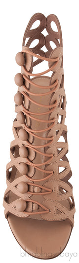 Nude Vendome Cage Sandals
