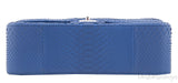 Chanel Classic Blue Python Jumbo Flap Bag