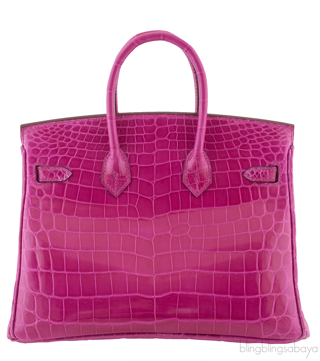 Birkin 25 Rose Sheherazade Crocodile