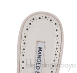 White Flower Embroidered Sandals