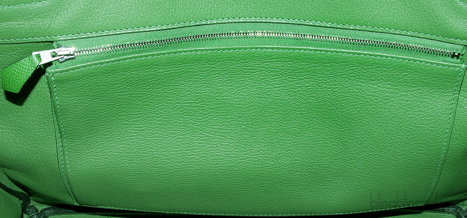 Birkin 35 Vert Bengale Epsom PHW