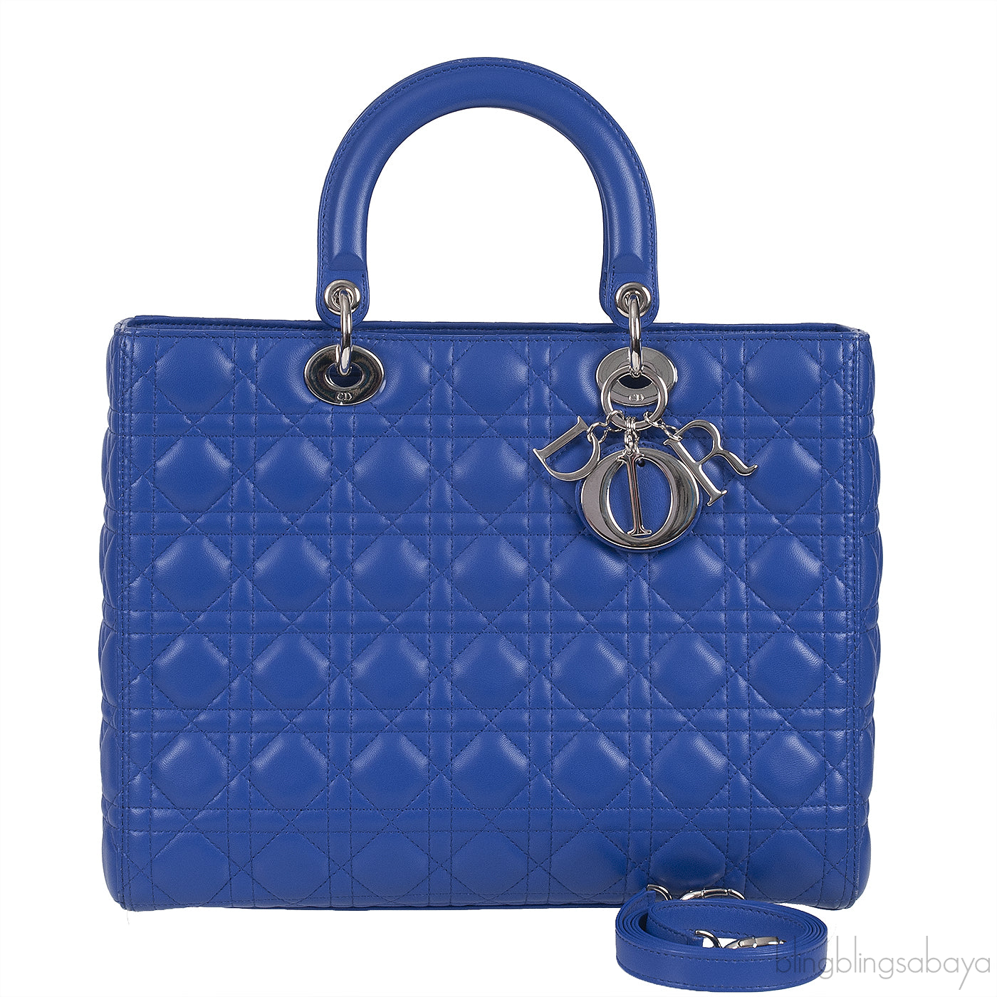 Lady Dior Large Iris Quilted Bag