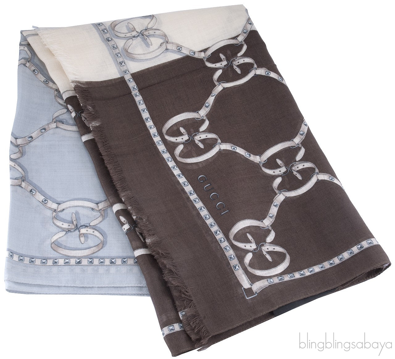 GG Print Tri-color Scarf