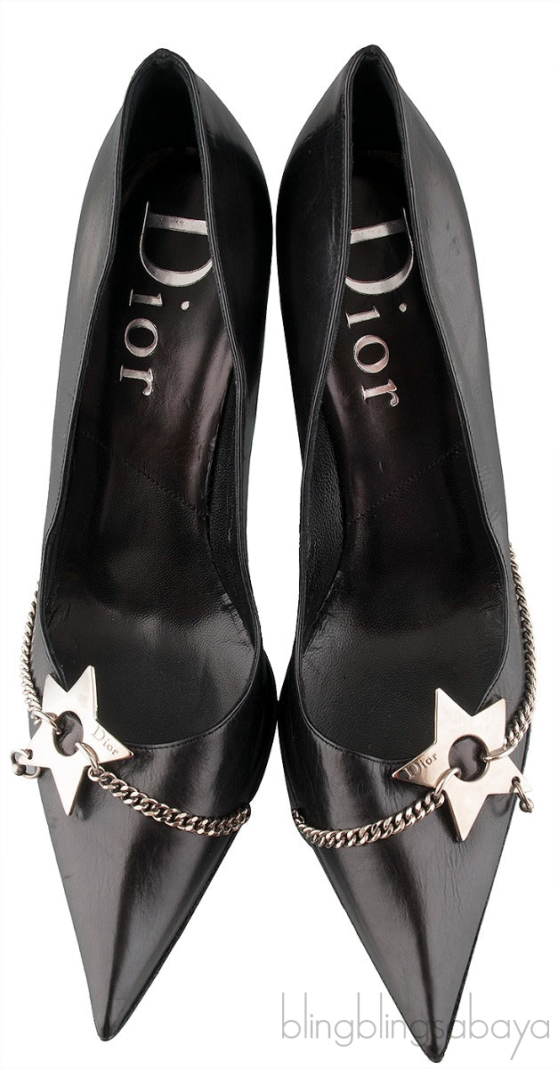 Pointed Star Chain Heels