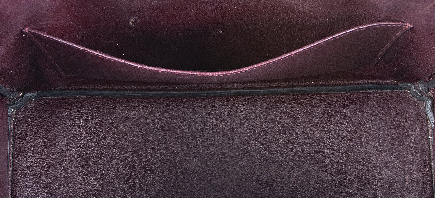 Birkin 35 Prune Crocodile Porosus GHW