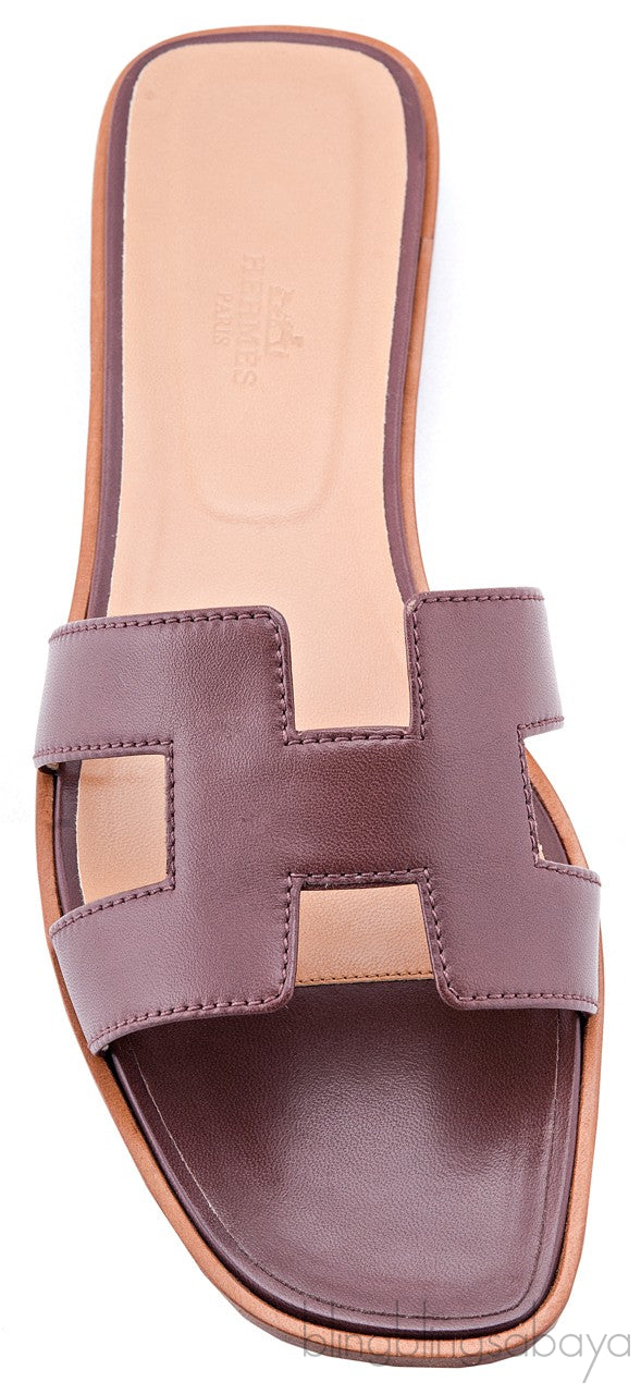 Oran Sandal Kidskin Plum