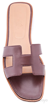 Oran Sandal Kidskin Plum