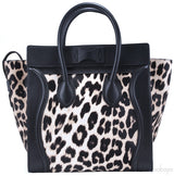 Mini Luggage Leopard Pony Hair