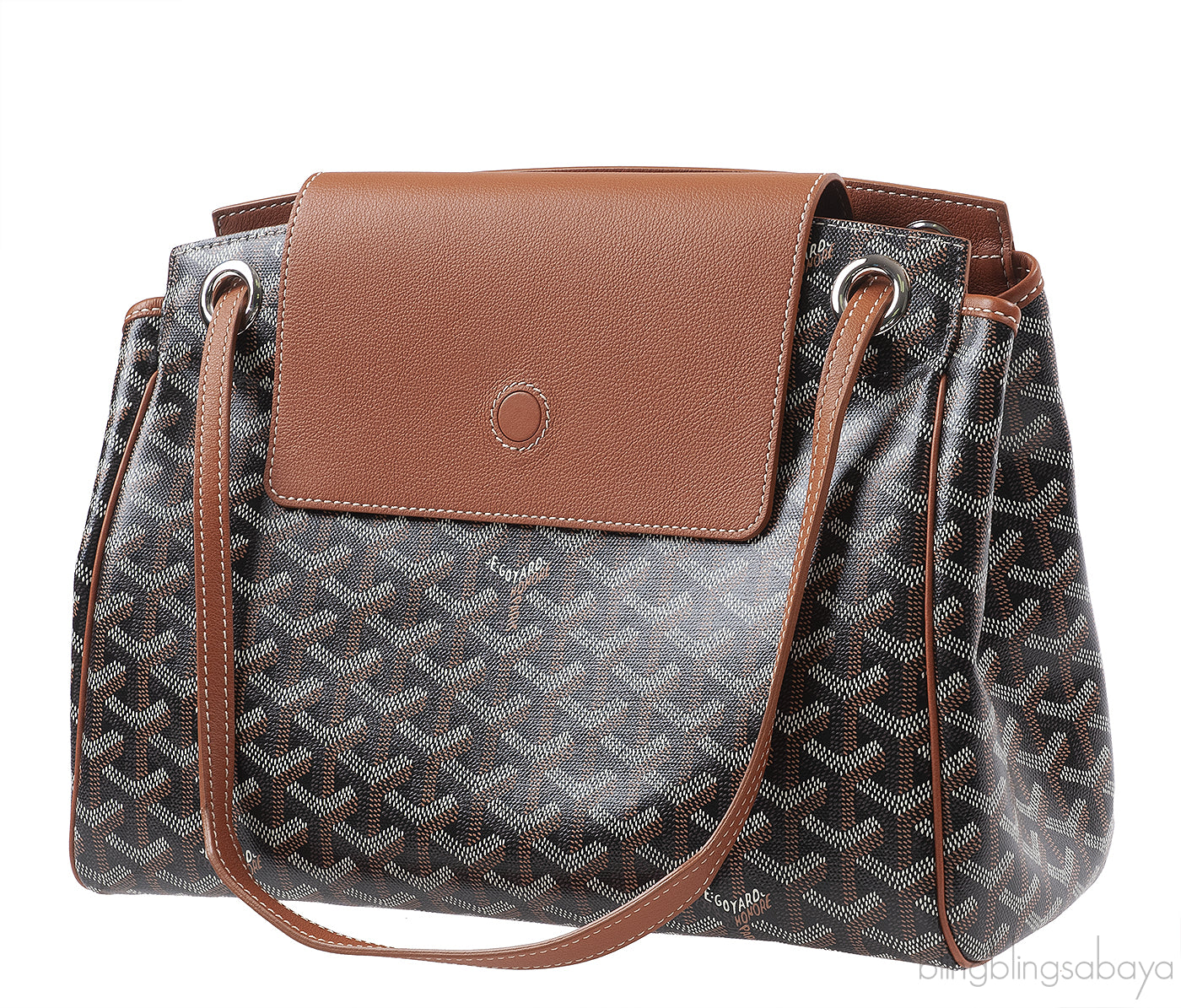 Goyard Black & Tan Routte Suople Bag PM