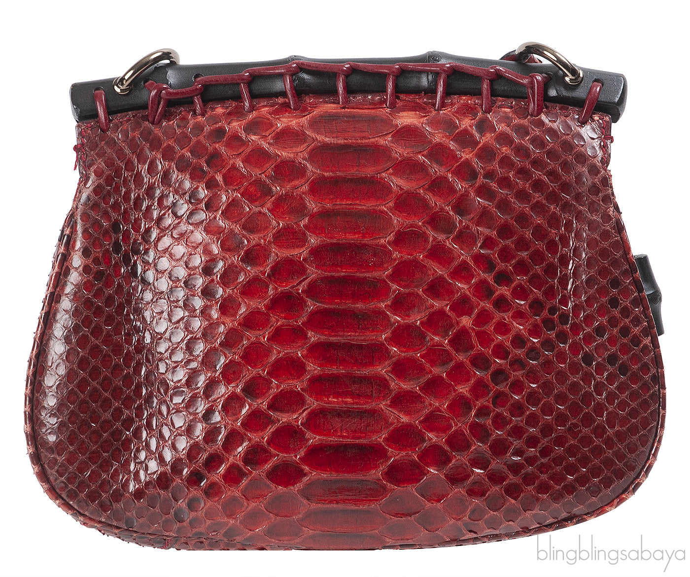 Gucci Red Python Nouveou Mini Shoulder Bag