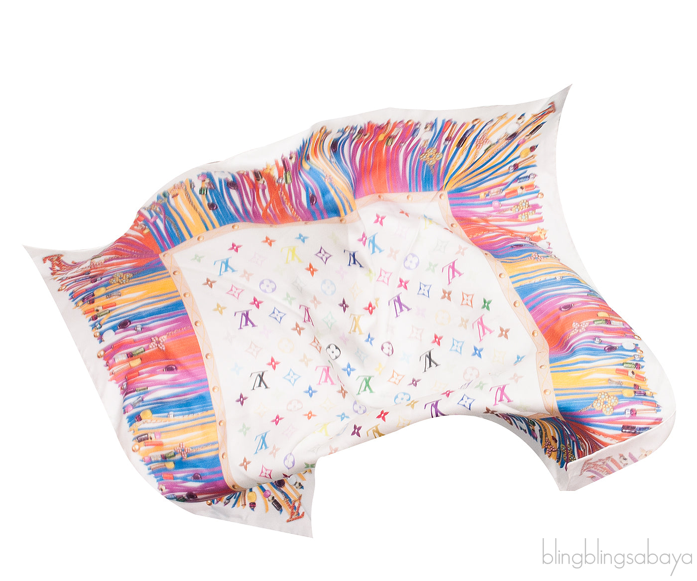 Multi-color Monogram Scarf