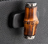 Black Bamboo Top Handle Bag