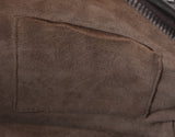 Brown Intrecciato Snakeskin Nodini Crossbody Bag