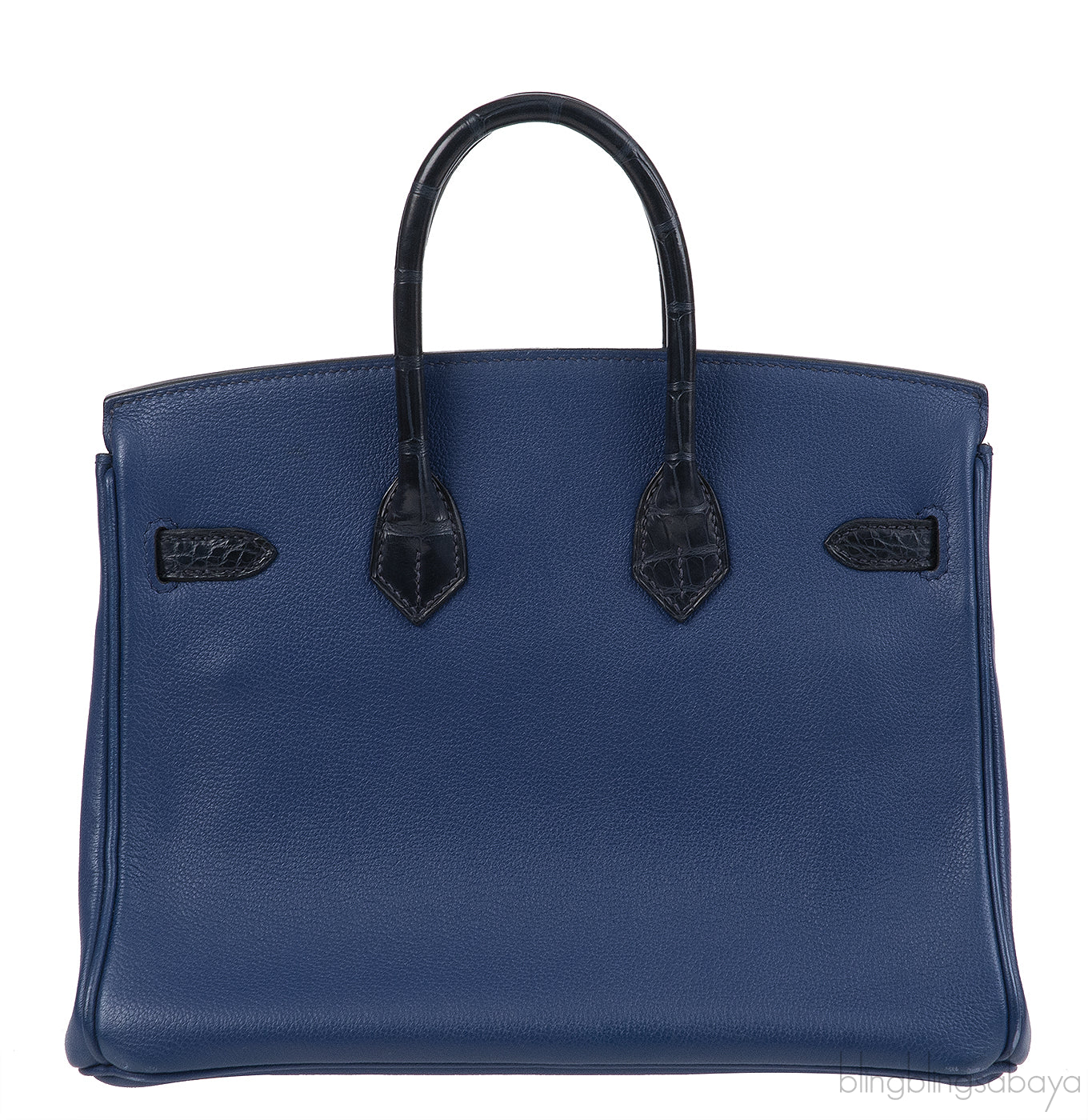 Hermes Birkin 25 Touch Blue Marine Matte Alligator and Blue Sapphire Taurillon Novillo GHW