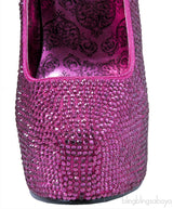 Hot Pink Rhinestone Pump