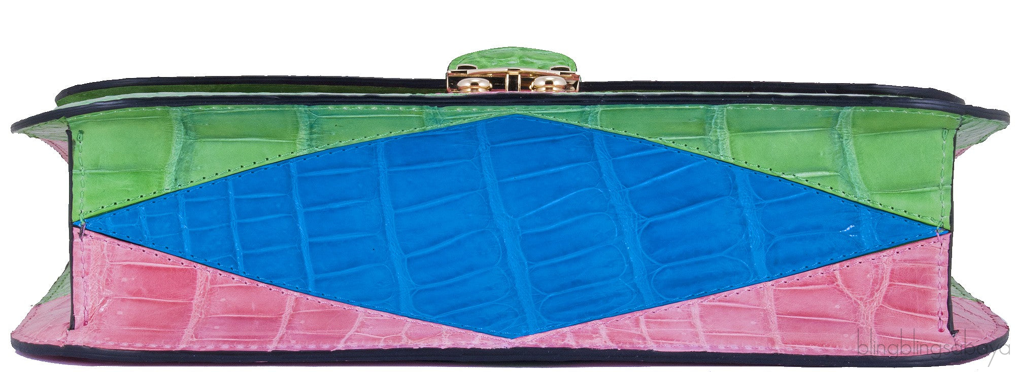 Rockstuds Glam Lock Crocodile Bag