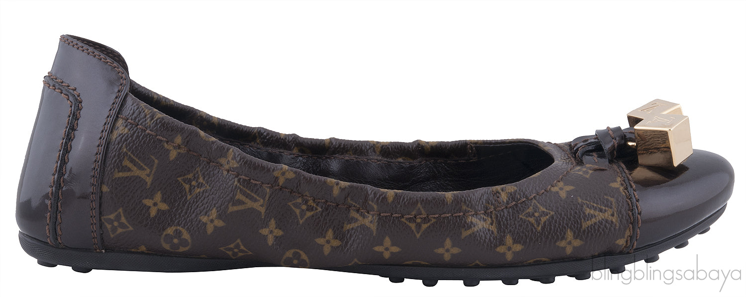 Brown Monogram Ballet Flat