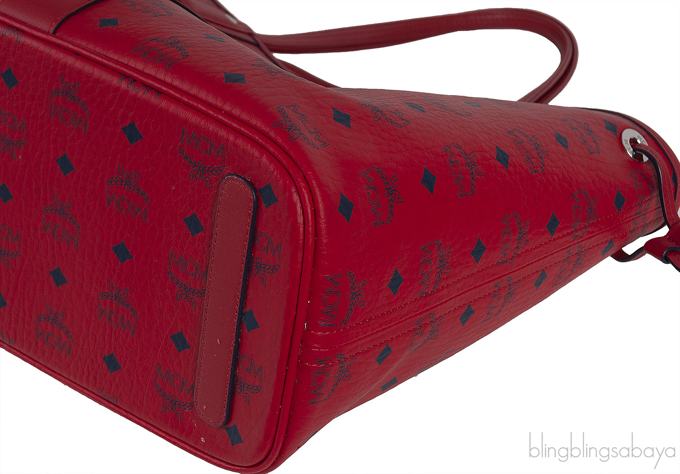 Visetos Large Liz Reversible Shopper Tote Ruby Red
