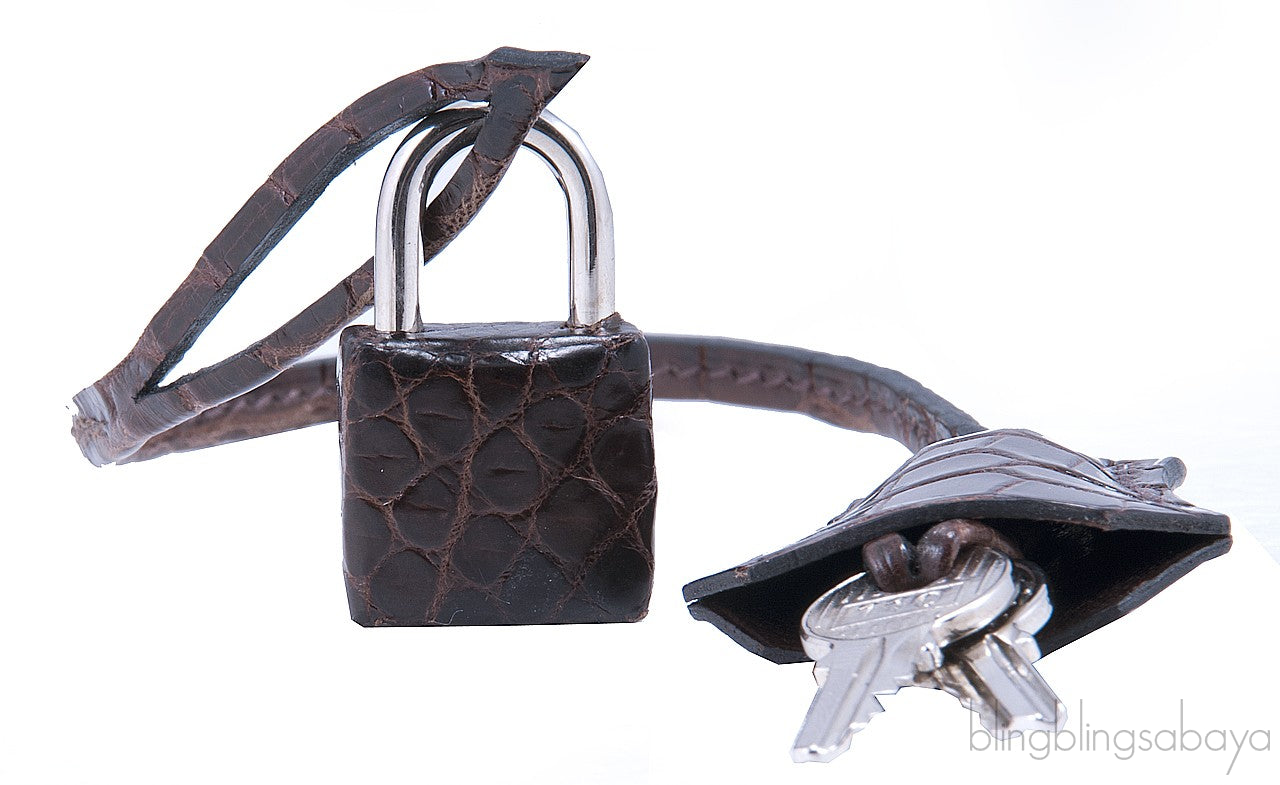 Birkin 35 Nicotine Shiny Croco