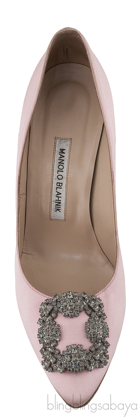 Baby Pink Satin Hangisi Pump
