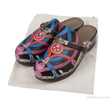 Hermes Carlota Multicolor Printed Cavalcadour Mules