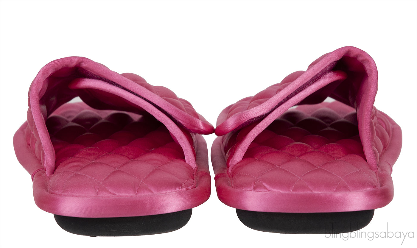 Home Quilted Satin Slides