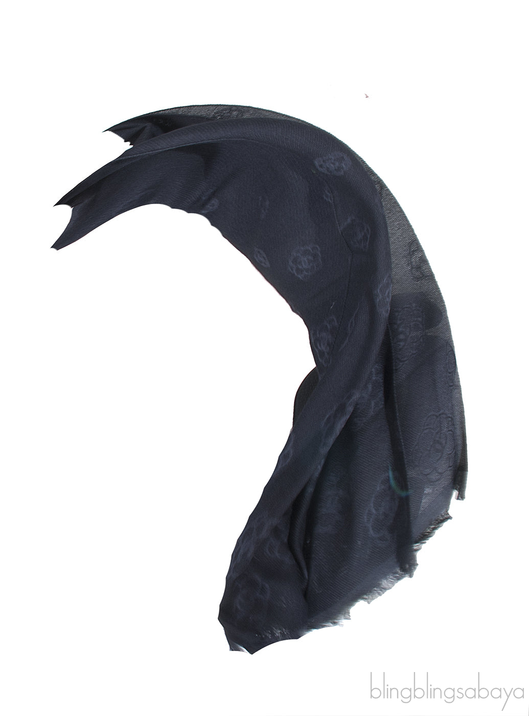 CC Camellia Black Stole