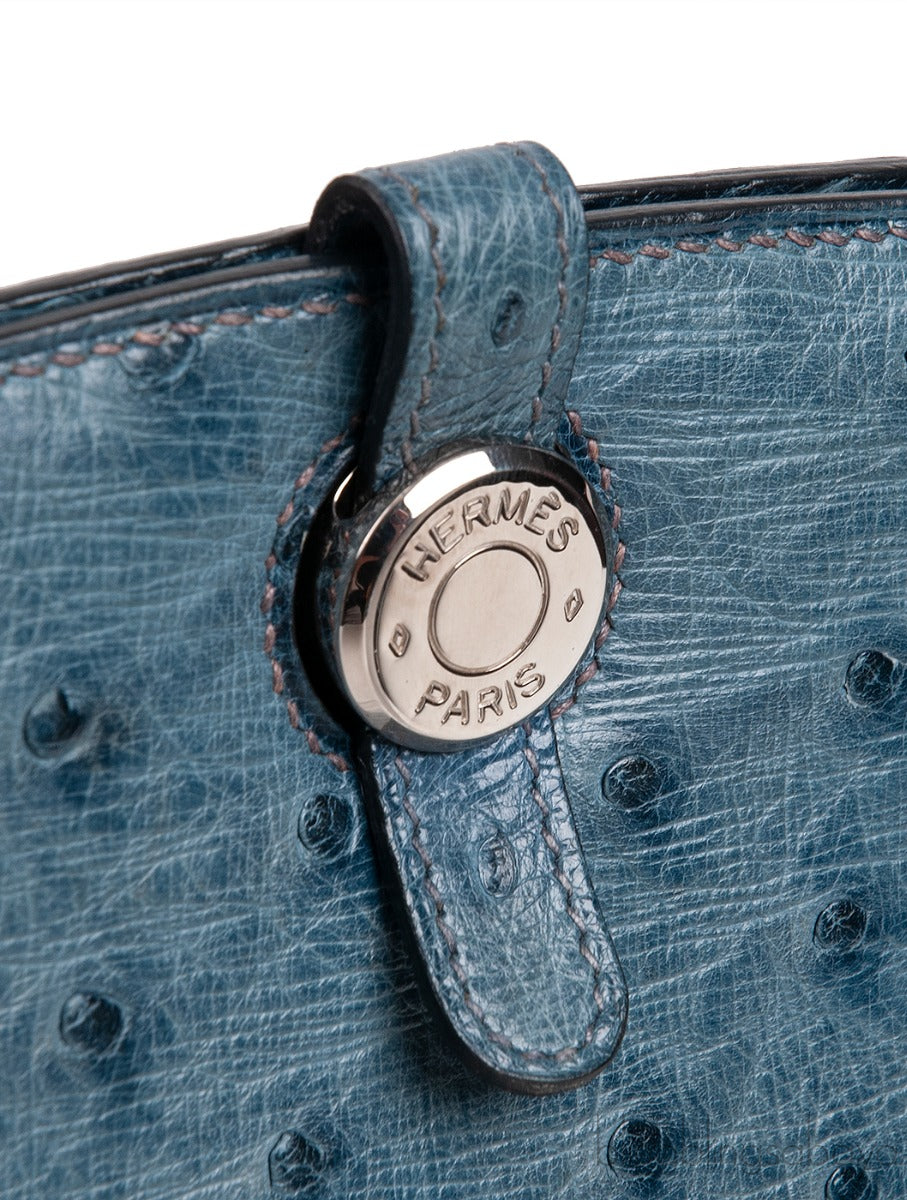 Blue Roy Ostrich Dalvy 30 Bag PHW