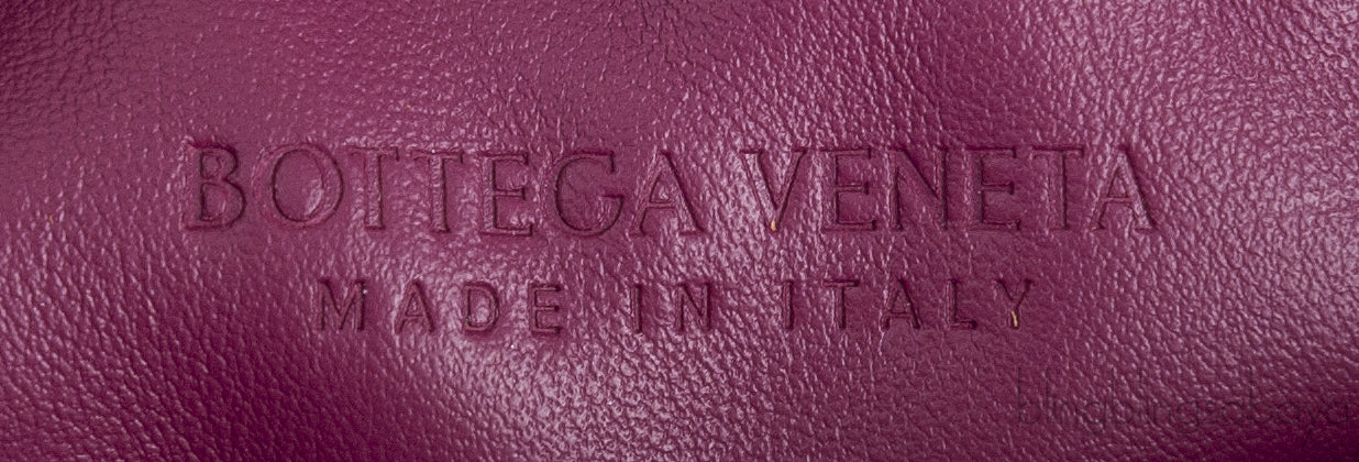 Plum Jodie Mini Knotted Intrecciato Pouch