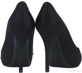 Black Satin Crisscross Pump