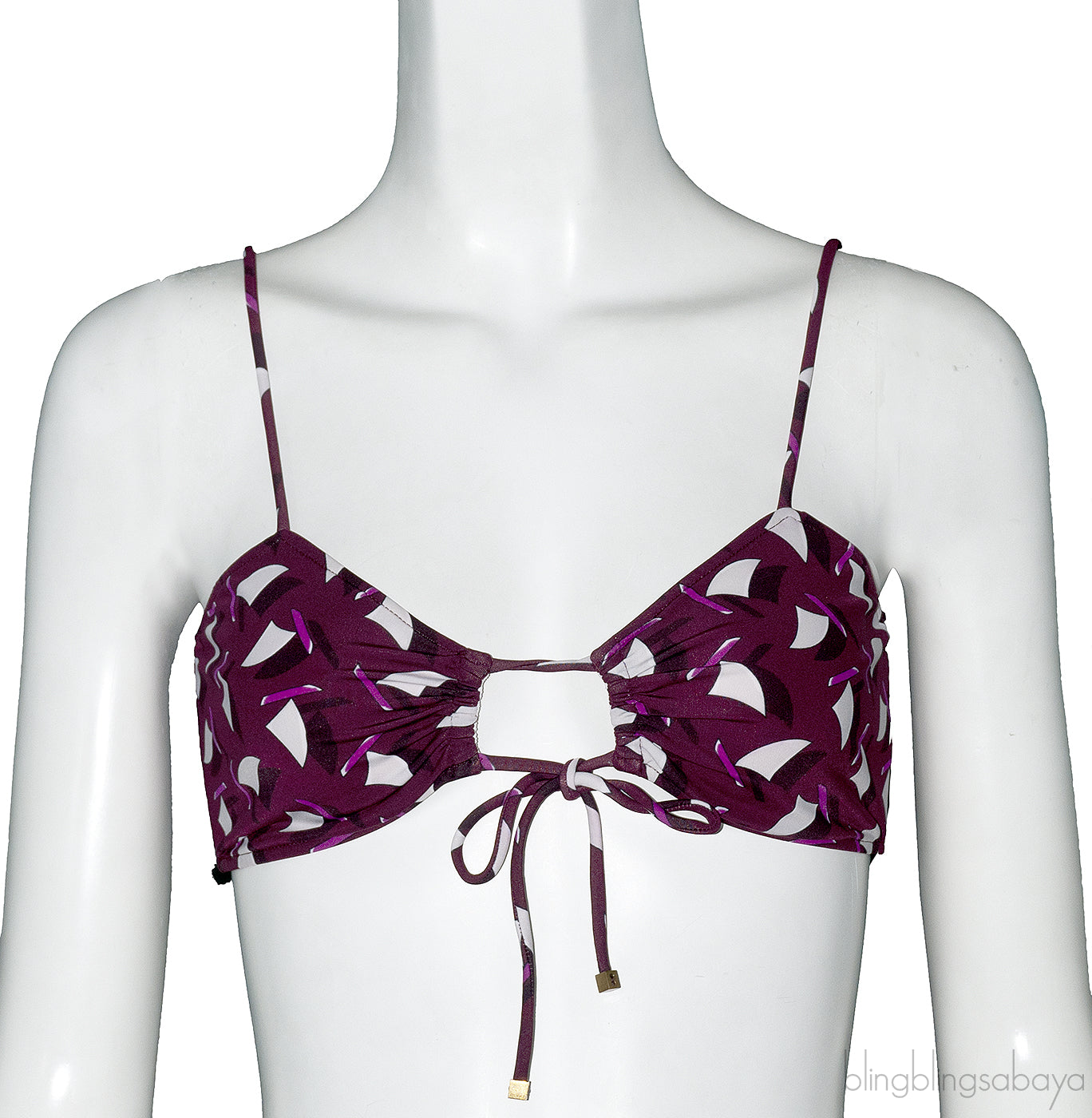 Sailboat Print Violet Bikini & Top