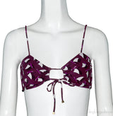 Sailboat Print Violet Bikini & Top