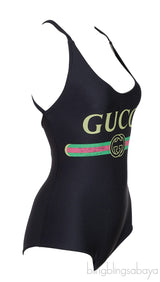 Black Sparkling Stretch Swimsuit